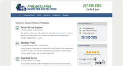 Desktop Screenshot of dumpsterrentalphiladelphiapa.net