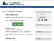 Tablet Screenshot of dumpsterrentalphiladelphiapa.net